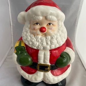 Santa Claus Cookie Jar Christmas Vintage retro holiday